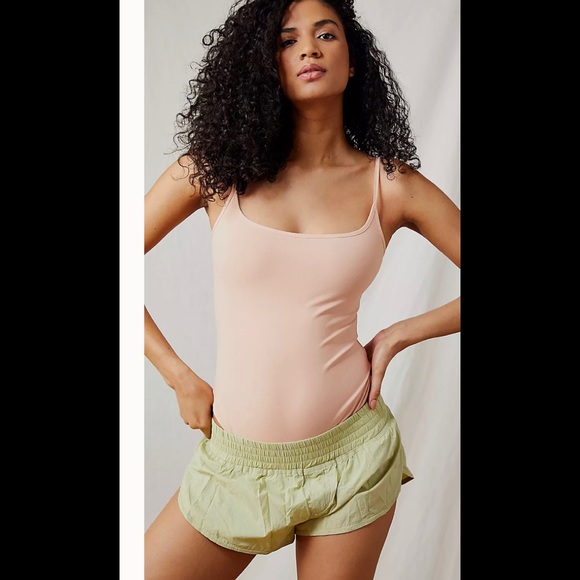 Free People NWOT Pink Thong thin strap Bodysuit - Picture 5 of 6